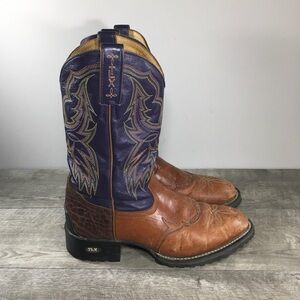Tony Lama Men's TLX Performance Sunset Renegade Western Cowboy Boots Size 7 D